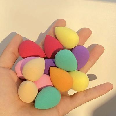 Mini Spugnetta Trucco Viso Bellezza Cosmetico Piumino per Cipria per Fondotinta Crema Correttore Strumento Blender per Trucco con Scatola di Conservazione Bellezza