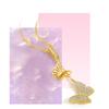 Double Butterfly S925 Sterling Silver Necklace - Elegant Tassel Clavicle Chain for Women