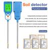 2/3/3/5/6 in 1 Digital Soil Tester Multifunctional Soil Fertility pH Temperature Sunlight Moisture Light Meter Soli Analyzer