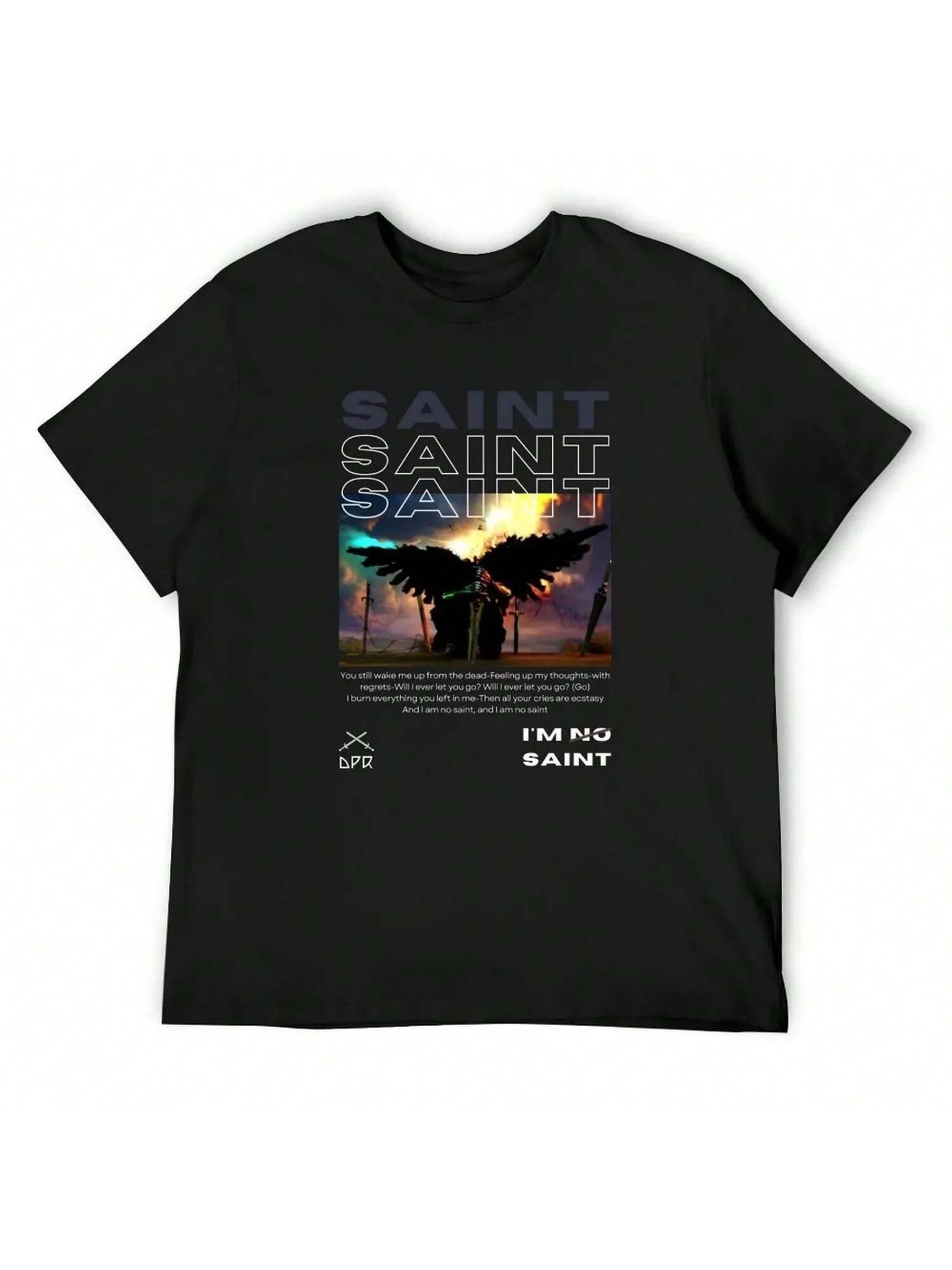 Dpr Ian SAINT (Black Version) SAINT M_V T-Shirt Summer Clothes For A Boy Aesthetic Clothing Mens Champion T Shirts S