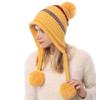 Autumn Winter Plush Warm Three Ball Knitted Hat Chenille Soft Women's Wool Hats
