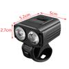 5 Modes Bicycle Front Lamp Type-C Rechangeable Bike Headlamp Bike Handlebar Headlight Power Display Cycling Accessories
