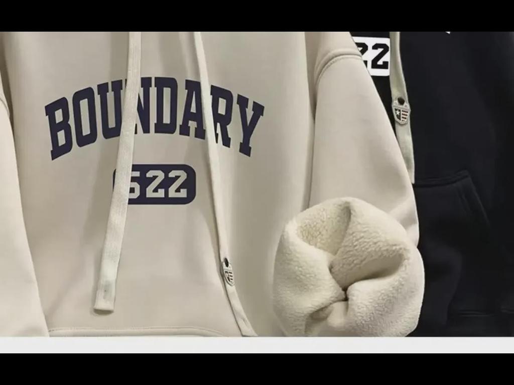 Uniseksowa amerykańska bluza oversize w stylu retro z aksamitną podszewką na wiosnę, jesień i zimę