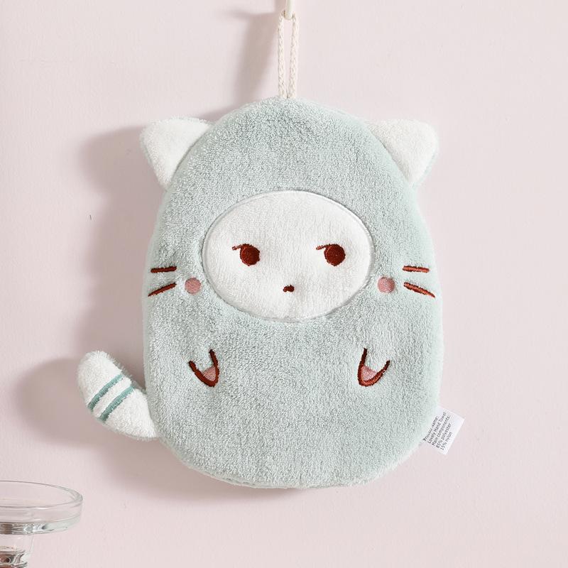 Hand Towel Can Be Hung Up Water Absorbing Quick Drying Household Bathroom Hand Towel Cartoon Hand Towel Quick Drying Multi Functional Towel