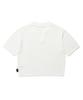 ANDTHEOTHER White Punched Collar Short Sleeve Knit