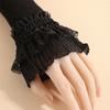 Lace Ruffles Lace Sleeves Long Elastic Lolita Cuffs Vintage Arm Covers  for Women