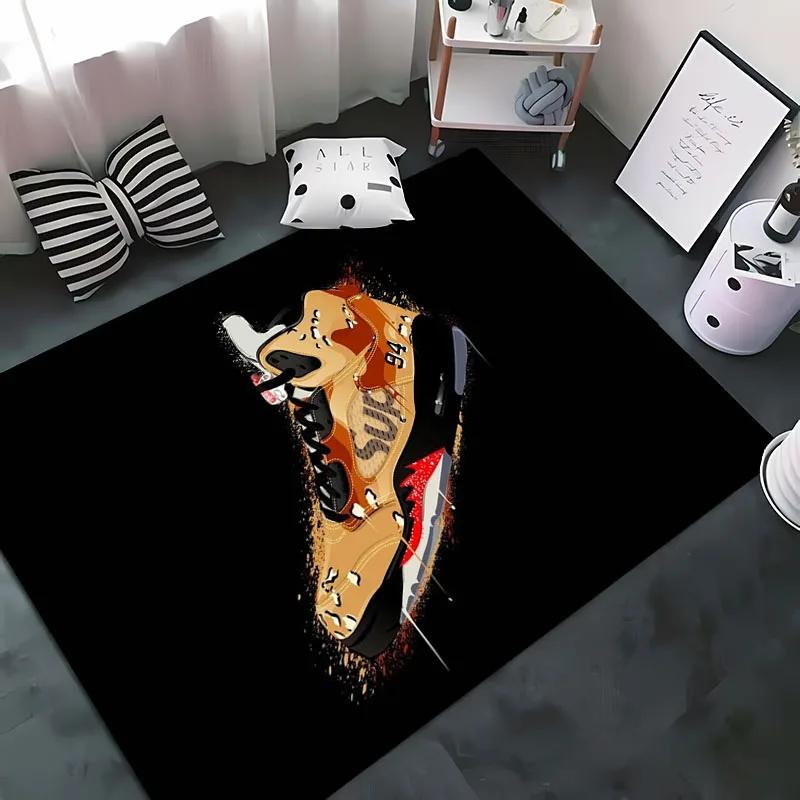 HD Printing Fashion Basketball Shoes Rug for Bedroom Living Room Hallway Long Strip Carpet  Anti-slip Rug Sofa Doormat Home Mat