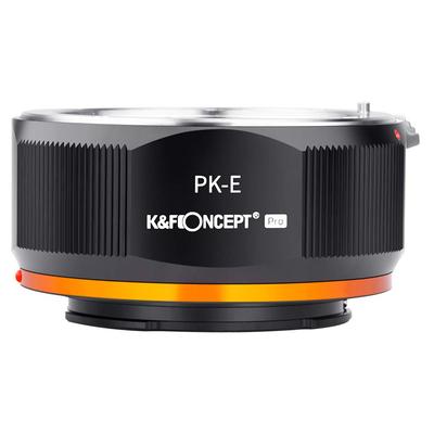 Koncepció rögzítő adapter PK Mount E Mount Pentax PK K objektív kompatibilis a Sony NEX E fényképezőgép objektív adapter matt felületű Infinity Realization gyártója