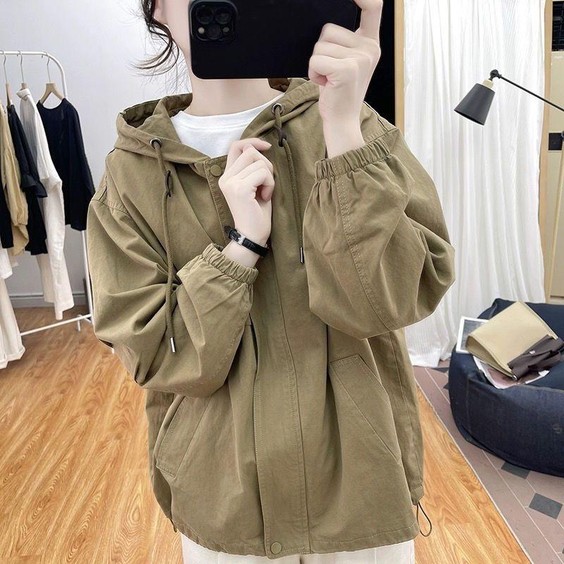 Waterproof Jacket Korean Style Design Women Spring Autumn Loose Versatile