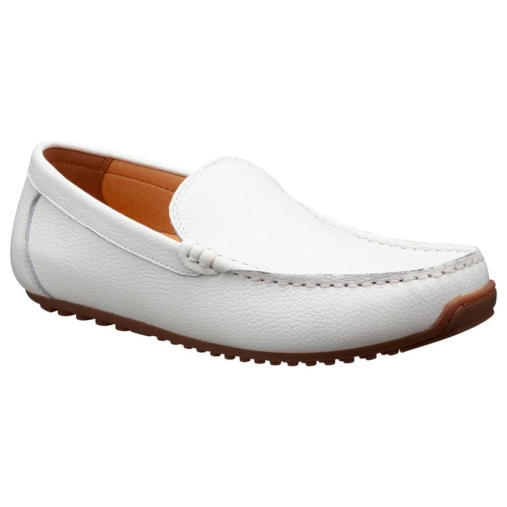 Redwood River RX04 Casual Leather XL Men's Slip-On Shoes, White,