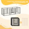 8 Panels Heavy Duty Puppy Playpen, for Small and Medium Dogs, Indoor and Outdoor Use - Black