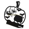 KX4B Halloween Holders Horror Ghostly Bat Spiderweb Black Candlestick Table Centerpieces Tealight Stand Decors