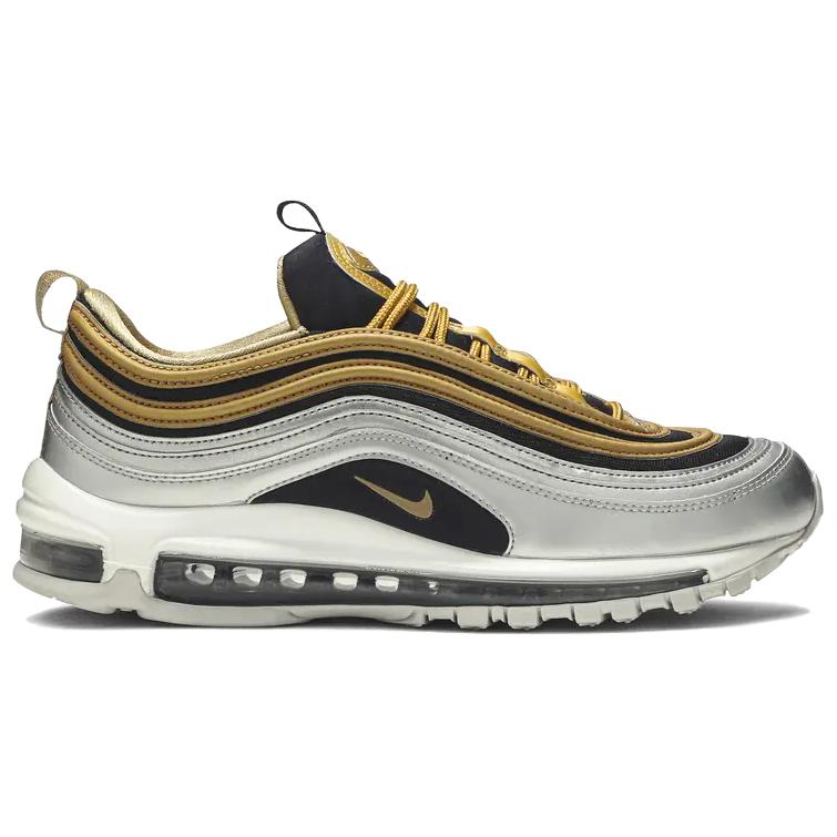 New Nike Air Max 97 Metallic Gold Black Women's AQ4137-700