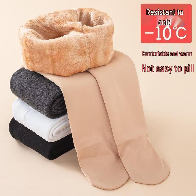 Samt-Tanzstrumpfhosen für Mädchen - Weiß, Verdickt, Ideal für das Training im Frühling/Herbst