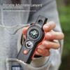 LED Compass 7-in-1 Outdoor Survival Whistle with Light & Thermometer