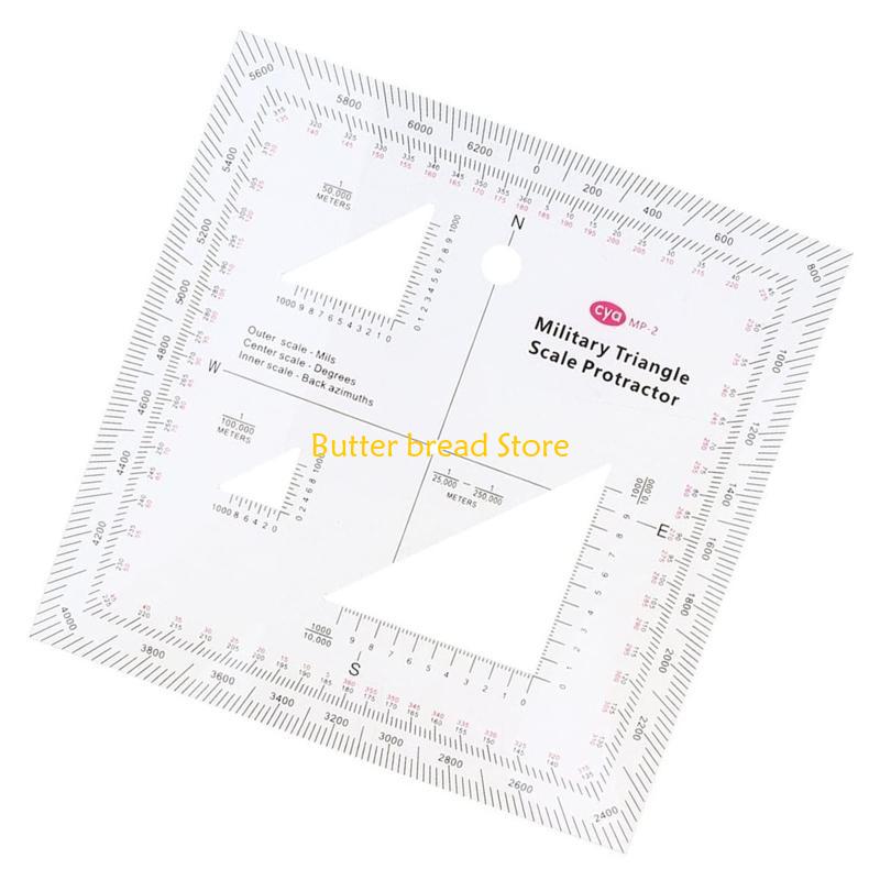 W89C Military MGRS Coordinate Reader Protractor Coordinate Scale Map Readi China Mainland