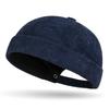 Retro Corduroy Brimless Cap Streetwear Landlord Hat Vintage Beanie Docker Caps  Men Women