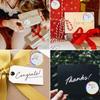 50-500Pcs Rainbow Laser Thank You Stickers 1 Inch White Thank You Small Business Sticker For Crafts Gift Packaging