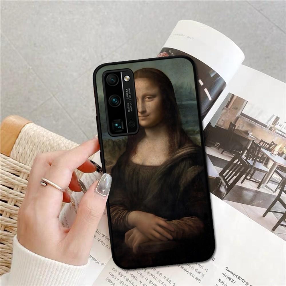 Mona Lisa Phone Case For Huawei Honor 10 Lite 9 20 7A 9X 30 50 60 70 Pro Plus Soft Silicone Cover