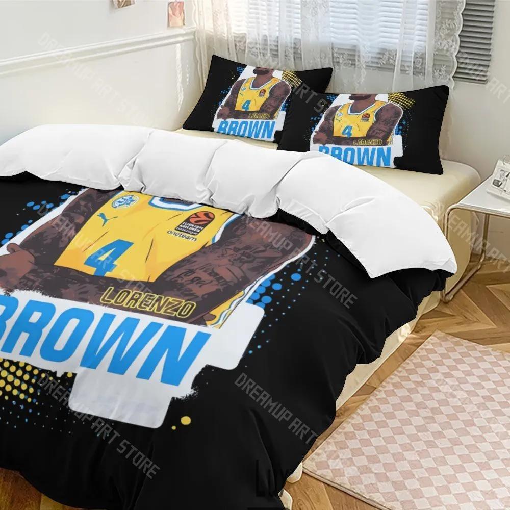 3D Print Maccabi Tel Aviv Basketball Bedding Set Twin Queen King Full Size Duvet Cover Pillowcase Bed Boys Girls Adult Home