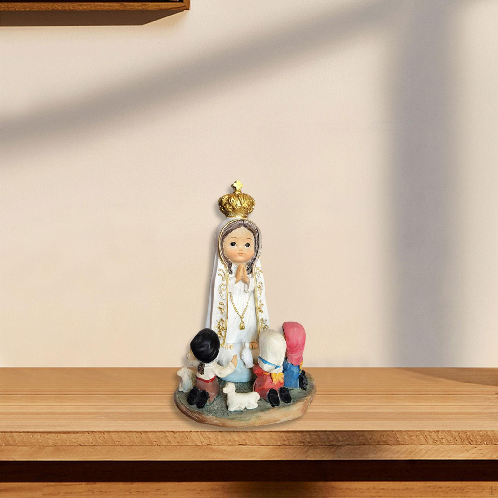 Nativity Figurine Sculpture Scene Layout Collection Gifts Desktop Ornament Christmas Decoration for