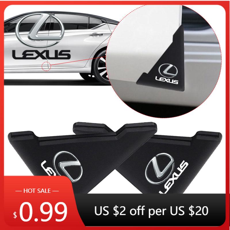 Interior Stickers 2Pcs Car Door Guard Edge Corner Protector Sticker Car Styling Car Accessories For Lexus IS250 Ct200h ES300h RX