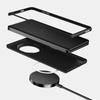 Custodia per Honor Magic V3 Magsafe Lusso Sottile Robusta Pieghevole Caricatore Wireless Magnetico Cover in Fibra di Carbonio Impugnatura con Lente in Metallo
