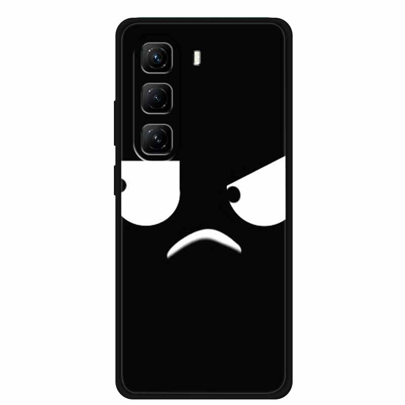 For Infinix Hot 60 Pro+ Case Cool Cartoon Soft Silicone TPU Black Cover For Infinix Hot 60 Pro Plus ShockProof Phone Case X6886
