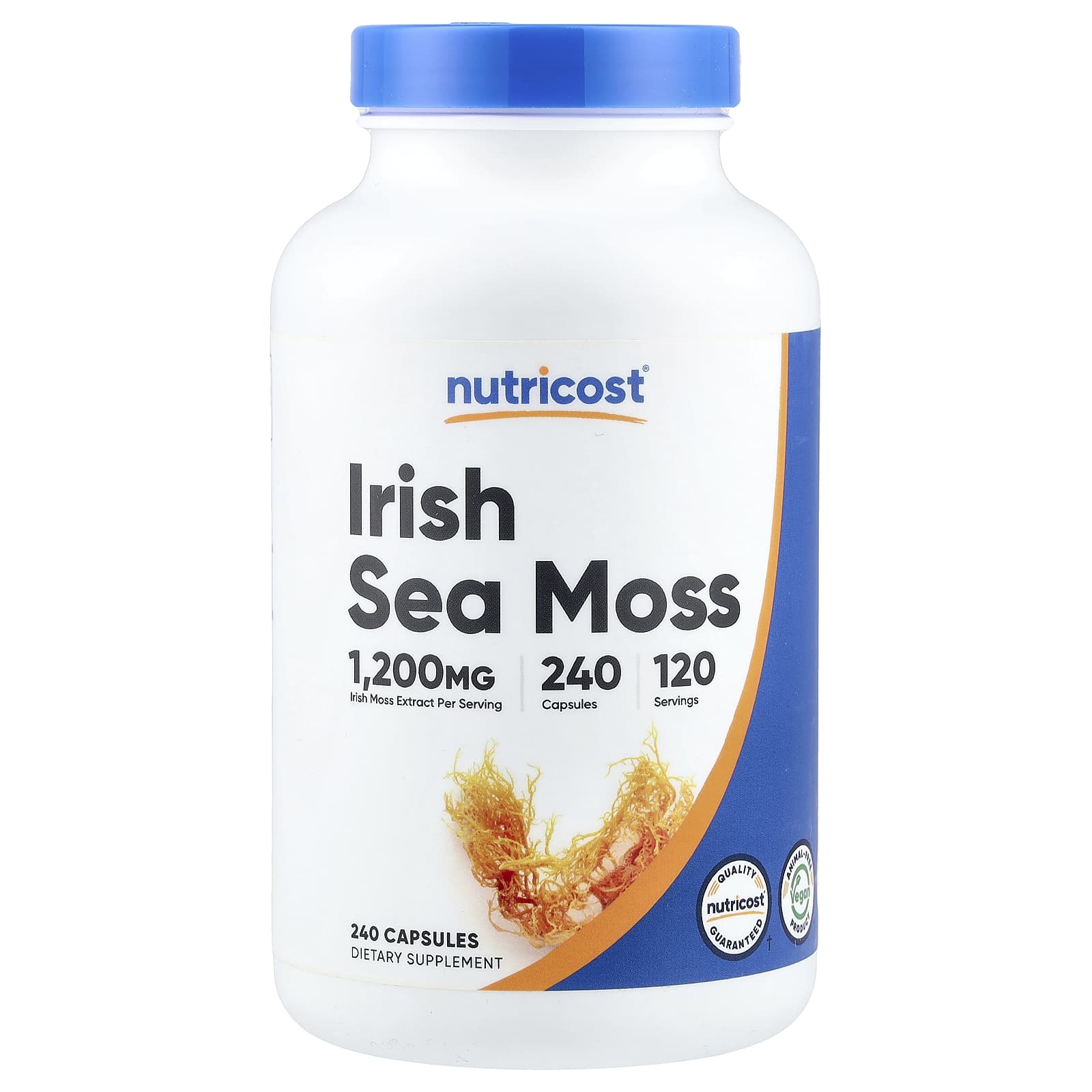 

Nutricost, Irish Sea Moss, 240 Capsules (600mg per capsule)