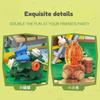 Little Parrot Bebe Camping Tent Little Monster Moc Building Blocks Car Pellet Assembly Model Cartoon Gift Building Blocks