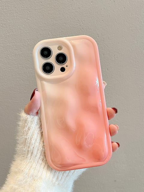 3d wzór meteorytu gradientowy kolor luksusowy futerał na telefon dla Iphone 14 13 12 11 Pro Max śliczny błyszczący miękki silikonowy pokrowiec na tył