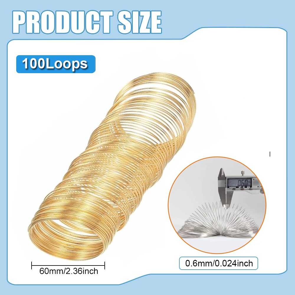 High-Quality Memory Wire for Jewelry Making Supplies, DIY Craft Bracelets, Bangle & Doll Creation Projects.