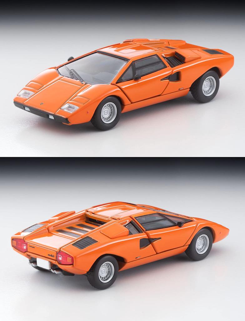 Tomytec Tomica Limited Vintage Neo Lamborghini Countach LP400 Orange Finished Model 1/64 LV-N