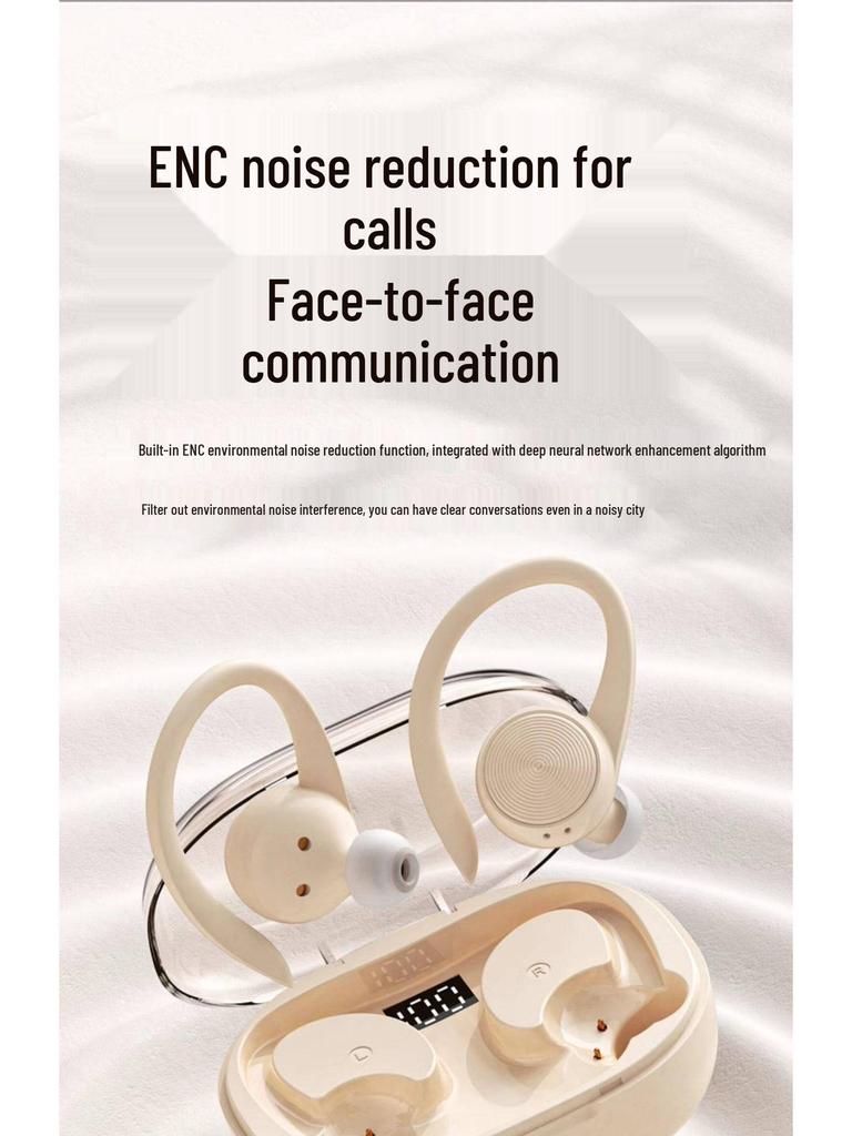 2024 New Wireless Sport Ear-hook Bluetooth Headphones: Ultra-Long Battery Life, Noise Cancelling, In-Ear Design for Men and Women
