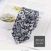 Cotton Tie Men'S Floral Printed Cotton 6Cm Narrow Casual Tie Women'S Flower Tie