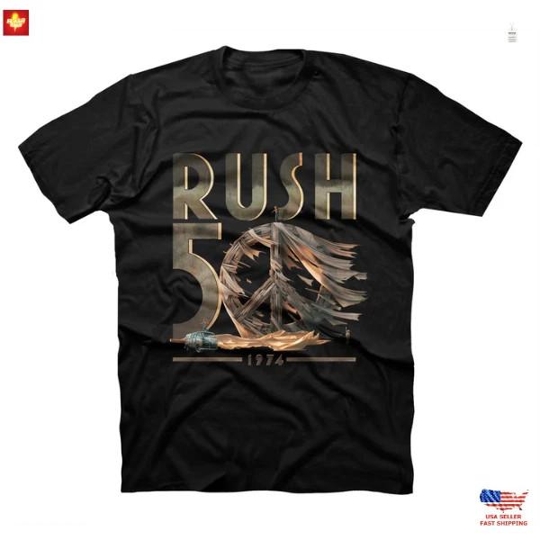 RUSH Band R50 Peace T Shirt Full Size S-5XL Unisex T-Shirt XXXXL