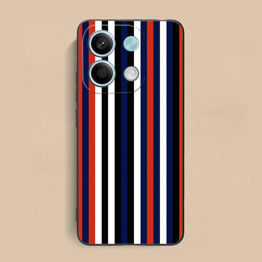 

Red Blue Stripe Mobile Phone Case for Xiaomi Redmi Note 14 13 12 11 S Pro Plus 4G 5G Colorful Printing Cover Pretty Luxury Cover Redmi Note 11S 4G