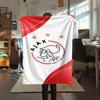 1PC AFC Ajax Patterned Flannel Blanket Suitable For All Seasons for Home Decor Warmth and Comfort Gifts Holiday Present