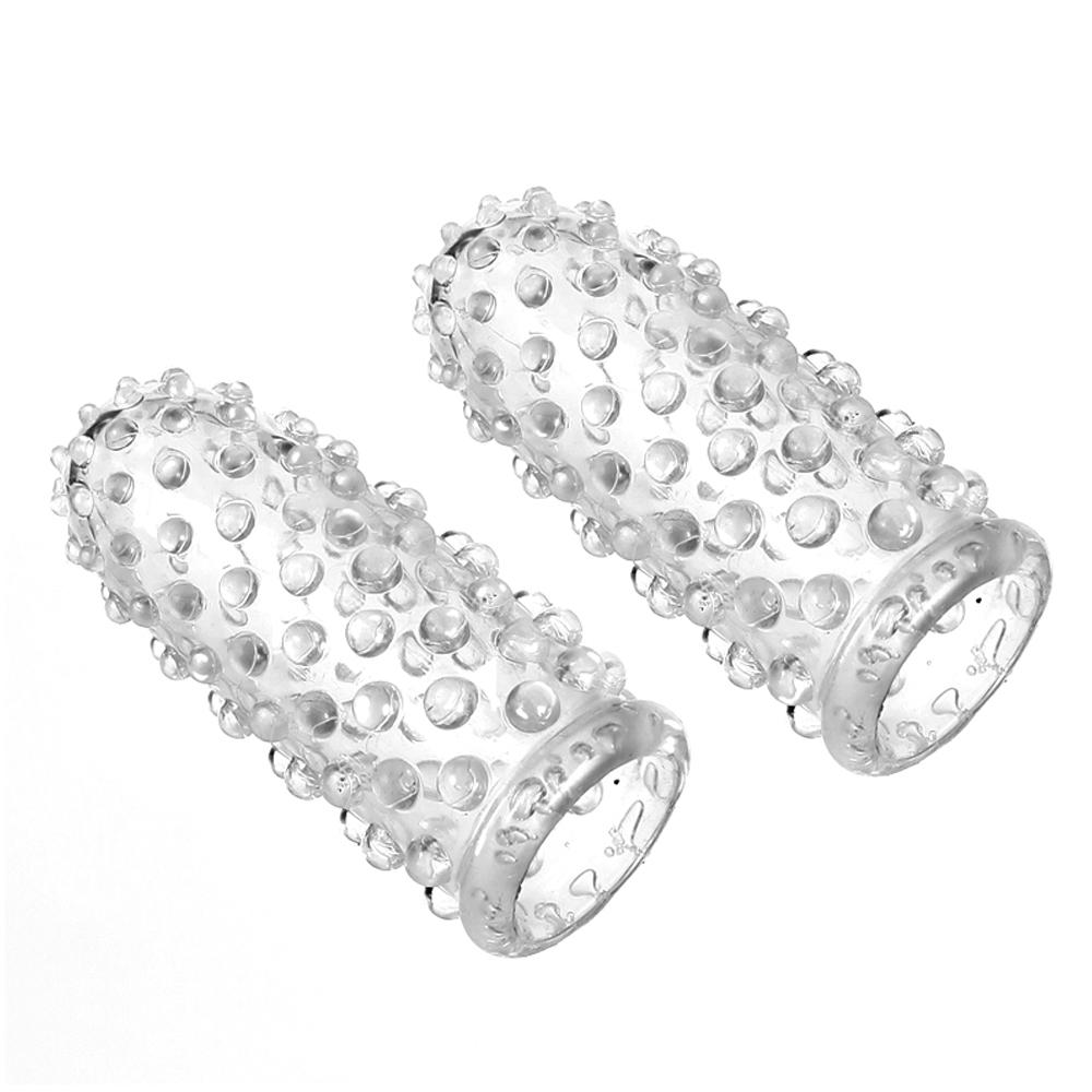 Mâneci pentru degete G Punct Stimulare Prezervativ pentru degete Masaj clitoris Jucării sexuale pentru femeie Gay Penis Sleeve