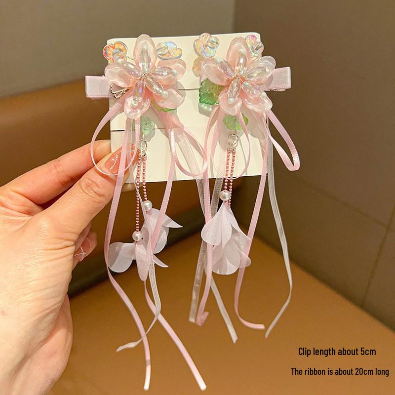 

Аксессуары для волос в древнем стиле ханьфу: Кисточки и китайские шпильки для костюмов девочек