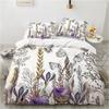 Botanical Floral Duvet Cover Set Microfiber Flowers Leaves Print Comforter Cover Spring Garden Flower Bedding Set Twin King Size