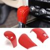 3pcs ABS Red Center Gear Shift Knob Trim Cover For Nissan Pathfinder 2013-18