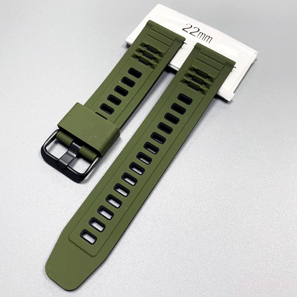 22mm Silicone Strap For Huawei Watch 5 4/GT6 Pro GT 6 5 4 3 46mm Replace Band For Amazfit Bip 6 5/BALANCE 2 GTR4 Sports Bracelet