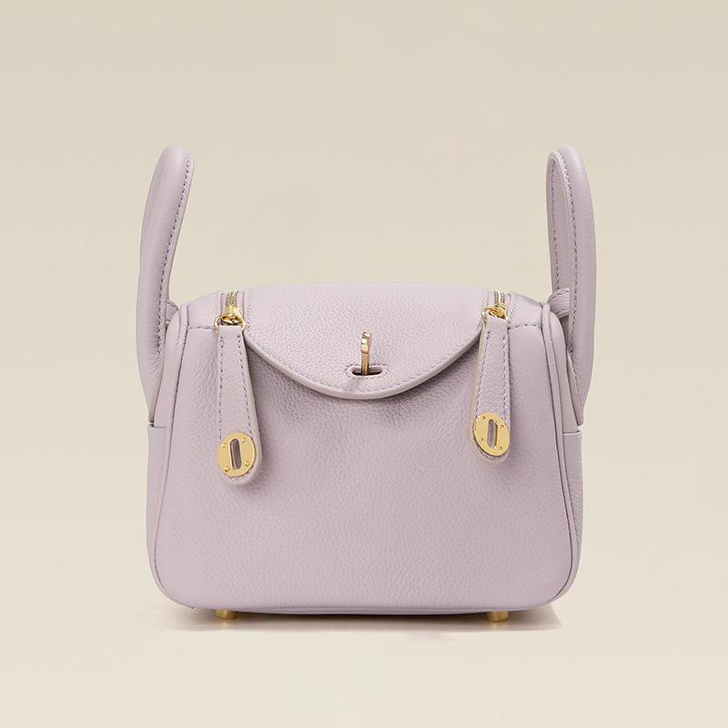 2025 New Style Womens Bag Real Leather Single Handle Tote Bag Top Handle Bag All-Match Lindy Bag Doctors Bag Mini