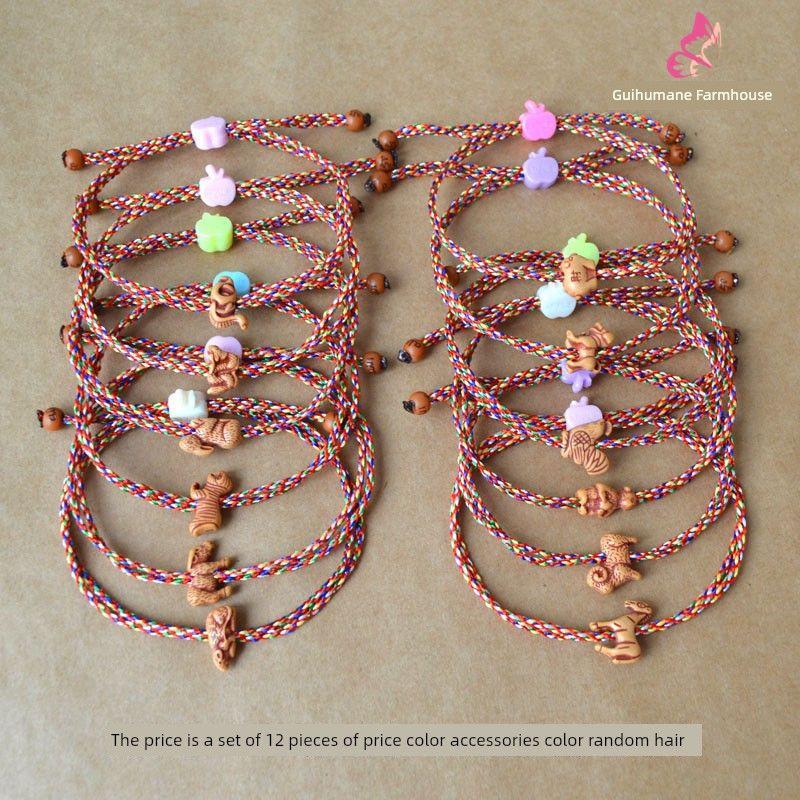 

Украшения Ручной Работы Клубника Детский Праздник Драконьих Лодок Красочная Веревка Emerald green