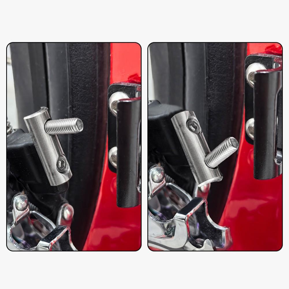 Bike Front Derailleur Extender Stainless Steel With 15 5mm Adjustable Distance