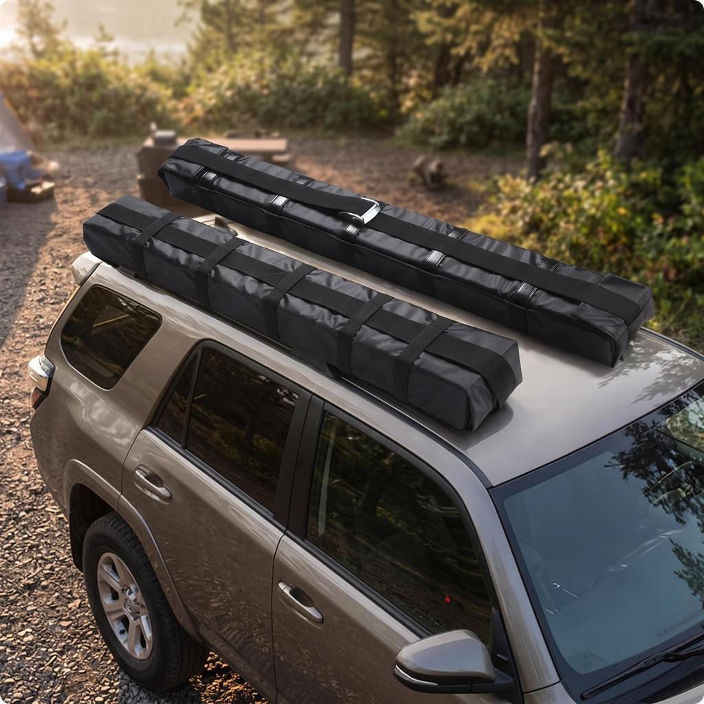 2 Pieces Foam Roof Rack Pads Cushioned for Surfers, Kayakers