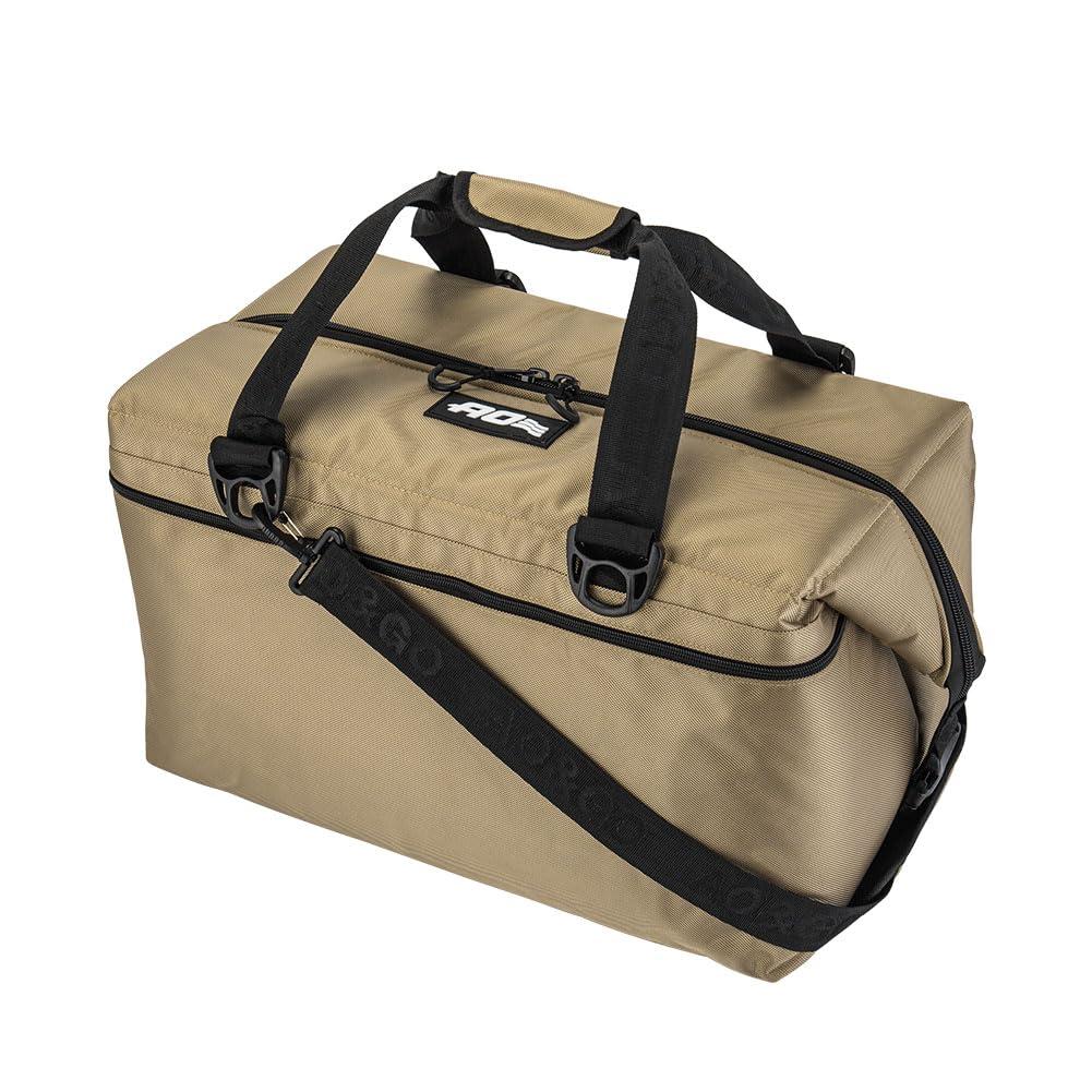 

AO Coolers Ballistic Soft Cooler Large Perfect for Outdoor 48-Pack Bags, AOBA48TN, Tan. Capacity, Use. [Used]