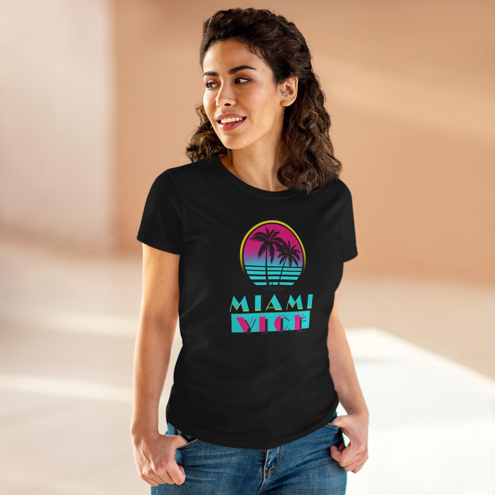 Miami Vice Logo Women s T-shirt 4XL