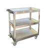Stainless Steel Cargo Cart with Brakes for Tools and Parts